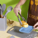 ￼Kit 19 Peças Jogo de Utensílios Para Cozinha em Silicone Com Cabo de Madeira Completo