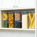 Kit Premium com 8 Potes Herméticos em Acrílico Cristal – Organizadores Empilháveis