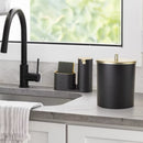 Kit Luxo para Cozinha – Lixeira 5L + Dispenser Porta Detergente