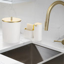 Kit Luxo para Cozinha – Lixeira 5L + Dispenser Porta Detergente