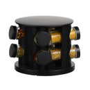 Porta-Temperos Premium Giratório 360° com Potes de Vidro