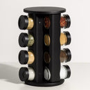 Porta-Temperos Premium Giratório 360° com Potes de Vidro